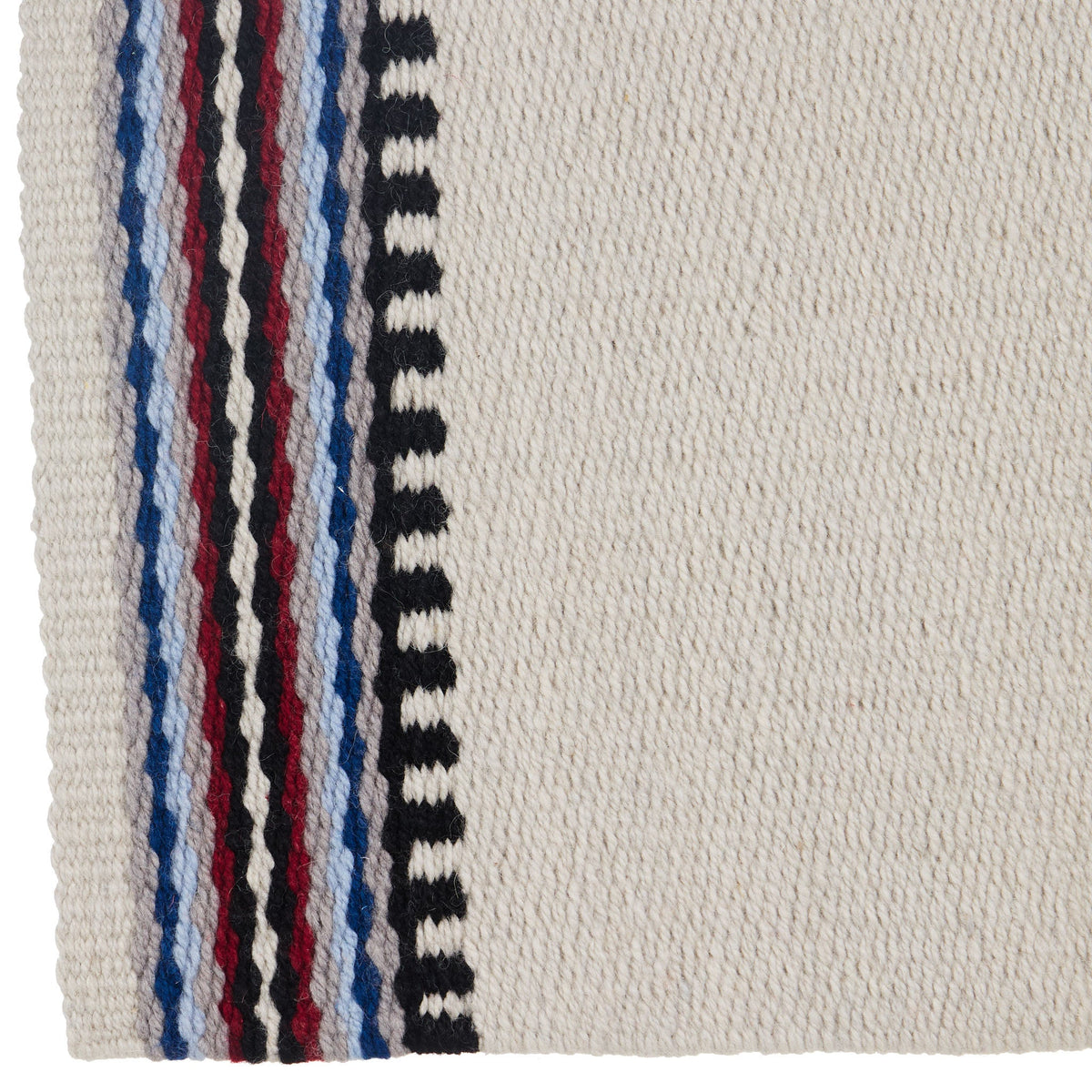Risen Saddle Blanket, Tibetan Red and Ensign Blue, view 5