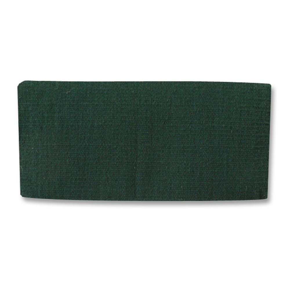 Solid hunter green oversized New Zealand wool saddle blanket