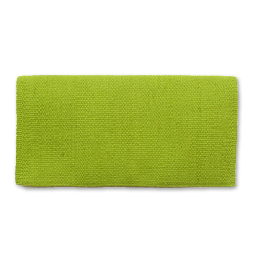 Solid lime green oversized New Zealand wool saddle blanket