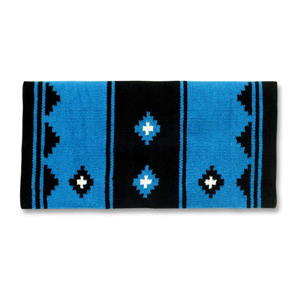 Apache Saddle Blanket, Show Turquoise and Black