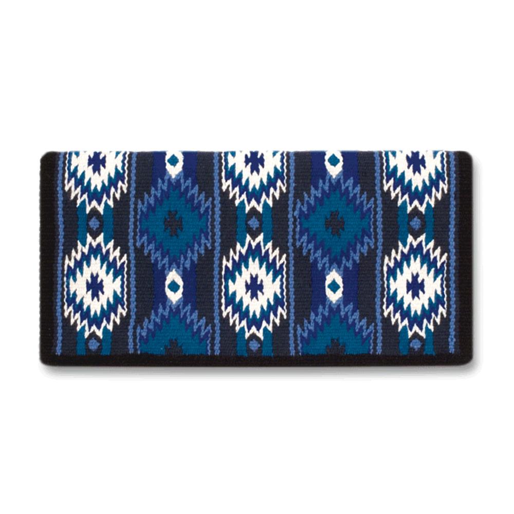 2x2 Saddle Blanket, Ensign, Turquoise and Periwinkle