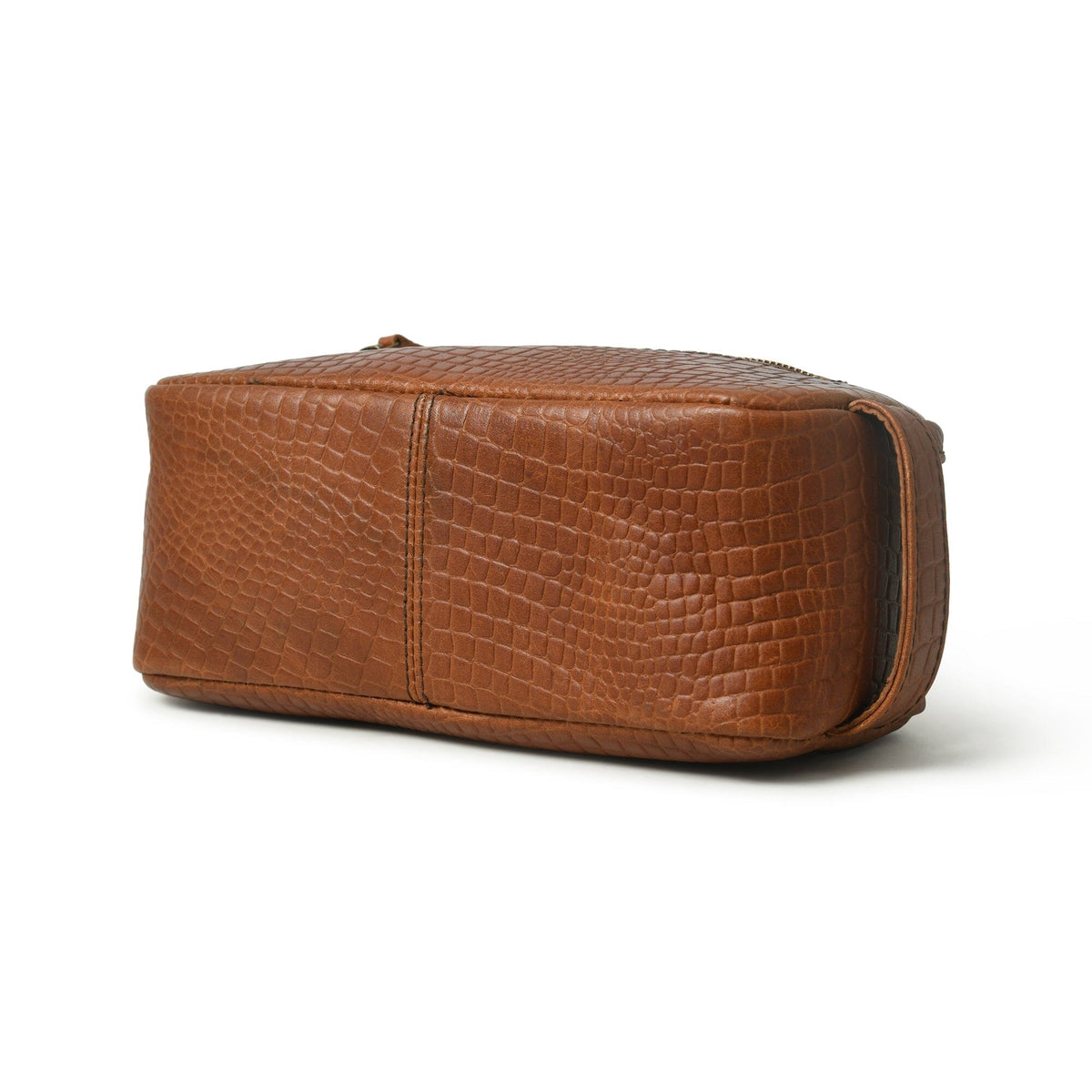 Brown Hair-On Toiletry Bag by Classy Leather Bags, view 2