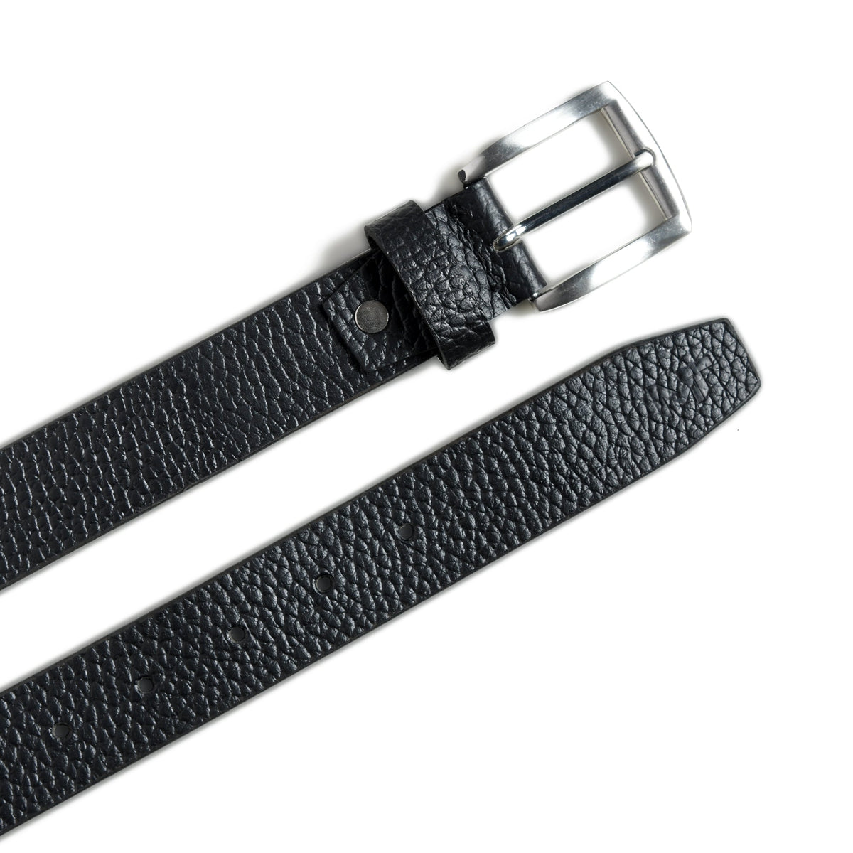 Nexus Textured Black Belt by Classy Leather Bags, view 2