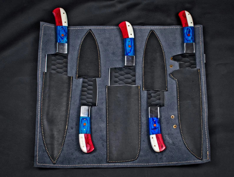 The Texas Flag Carbon Steel Knife Set | Texan Knives