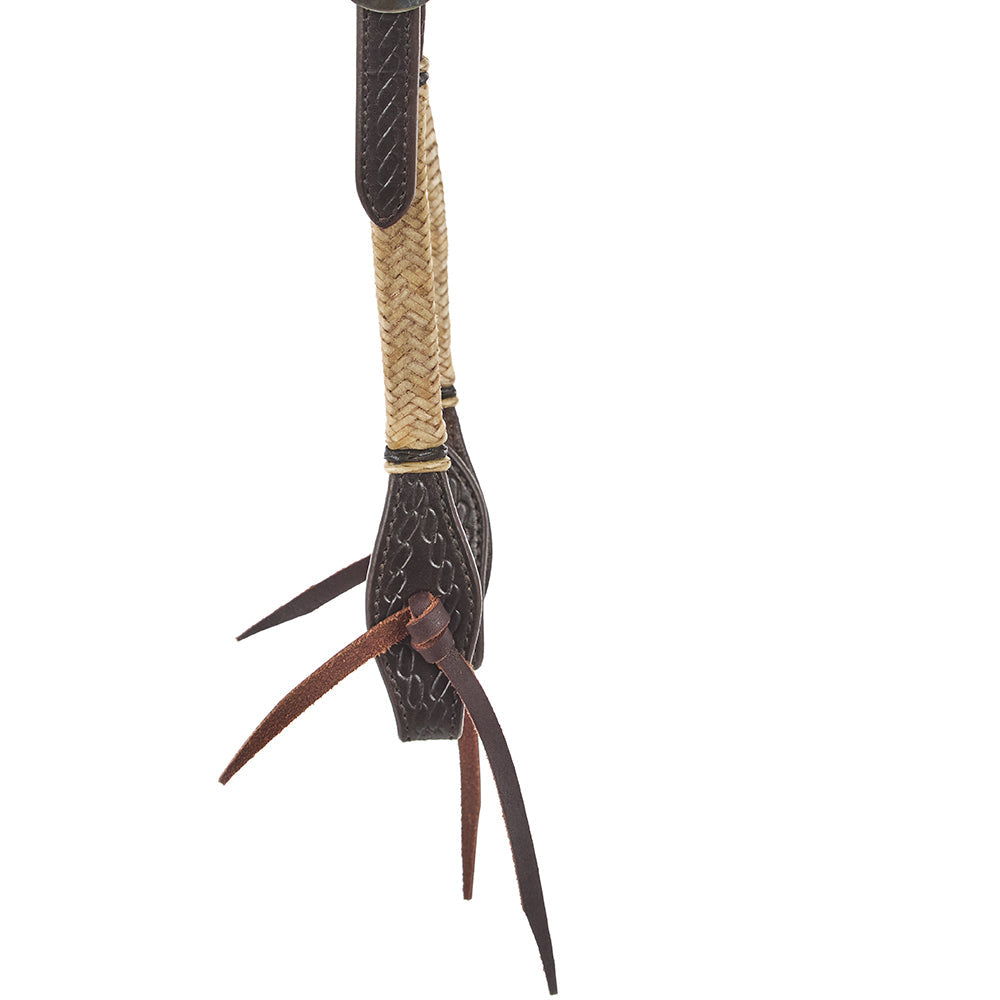 Shoo Fly Tassel Single Ear Headstall, Natural Rawhide, view 4