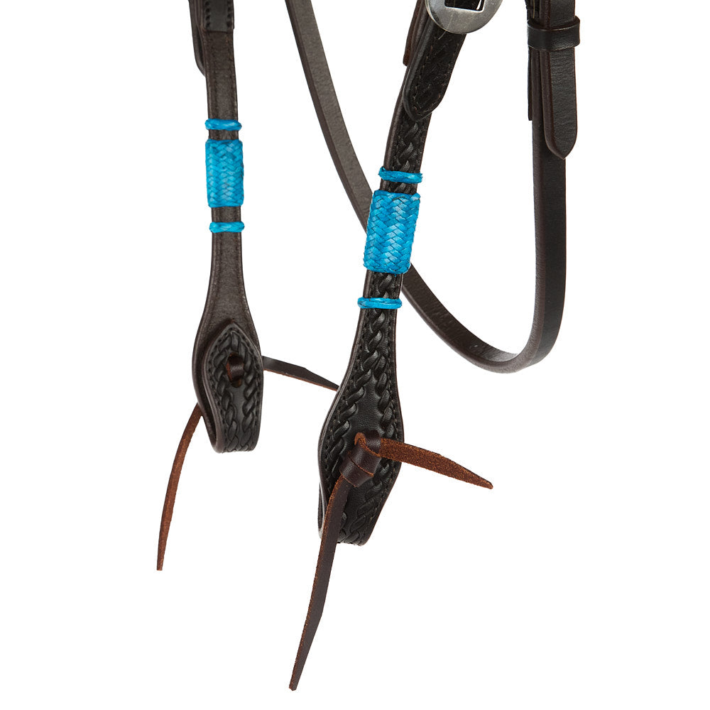 Turquoise Rawhide Browband Headstall, view 8