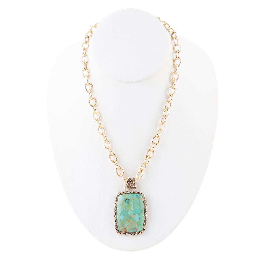 The Jacquard Turquoise Pendant, view 3