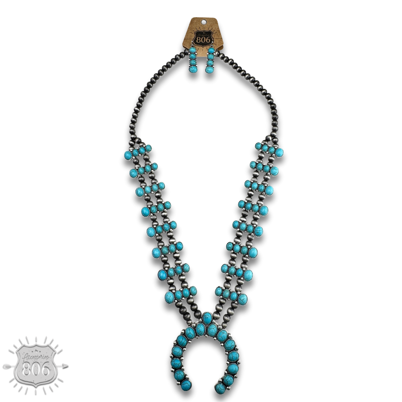 The Blue Stone Squash Blossom Set, view 4