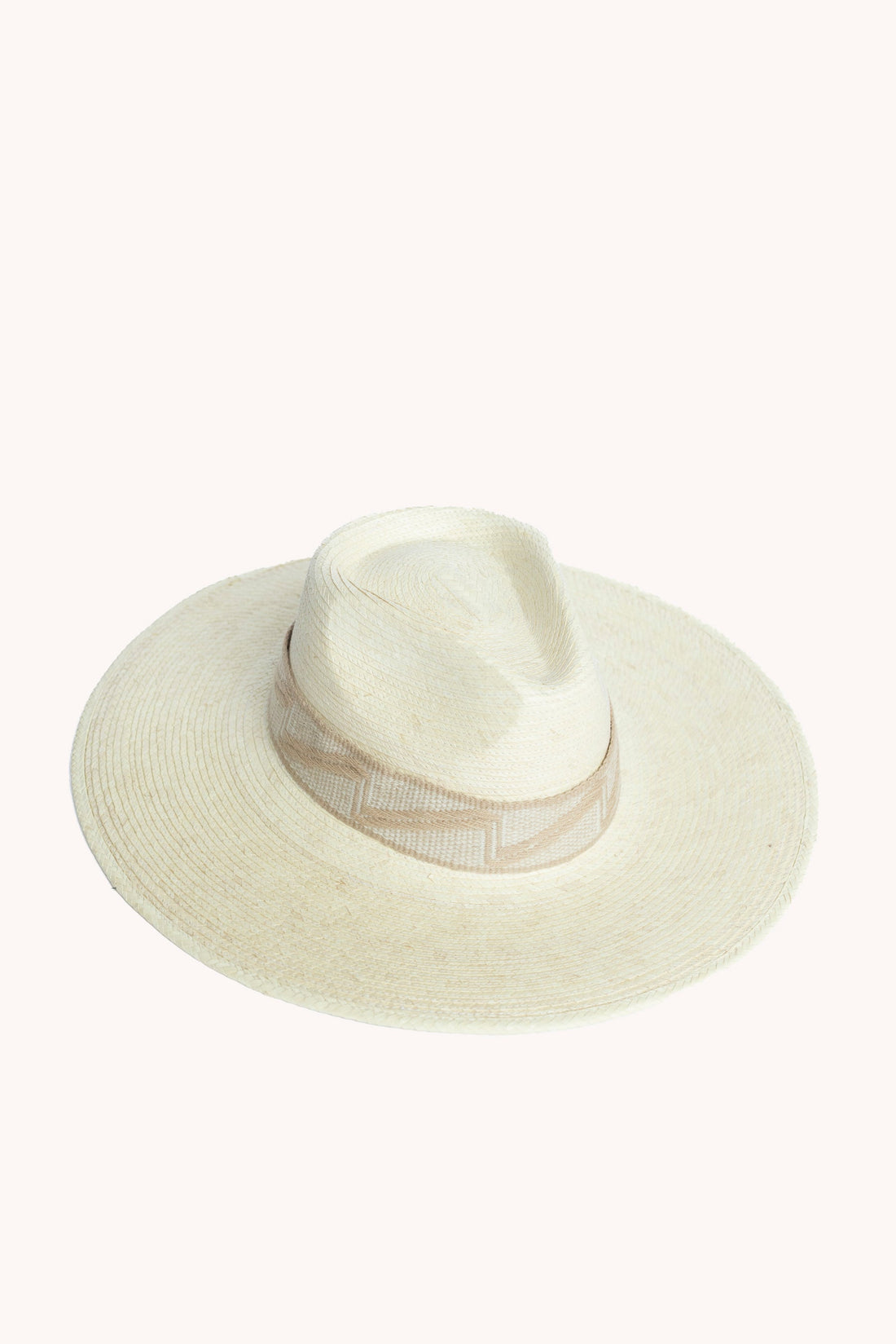White palm leaf straw Western hat