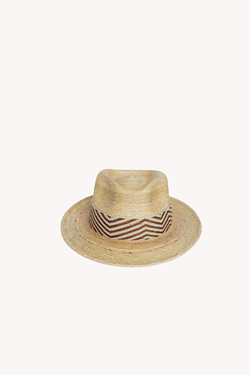Palm Straw Fedora by Andeana Hats, view 3