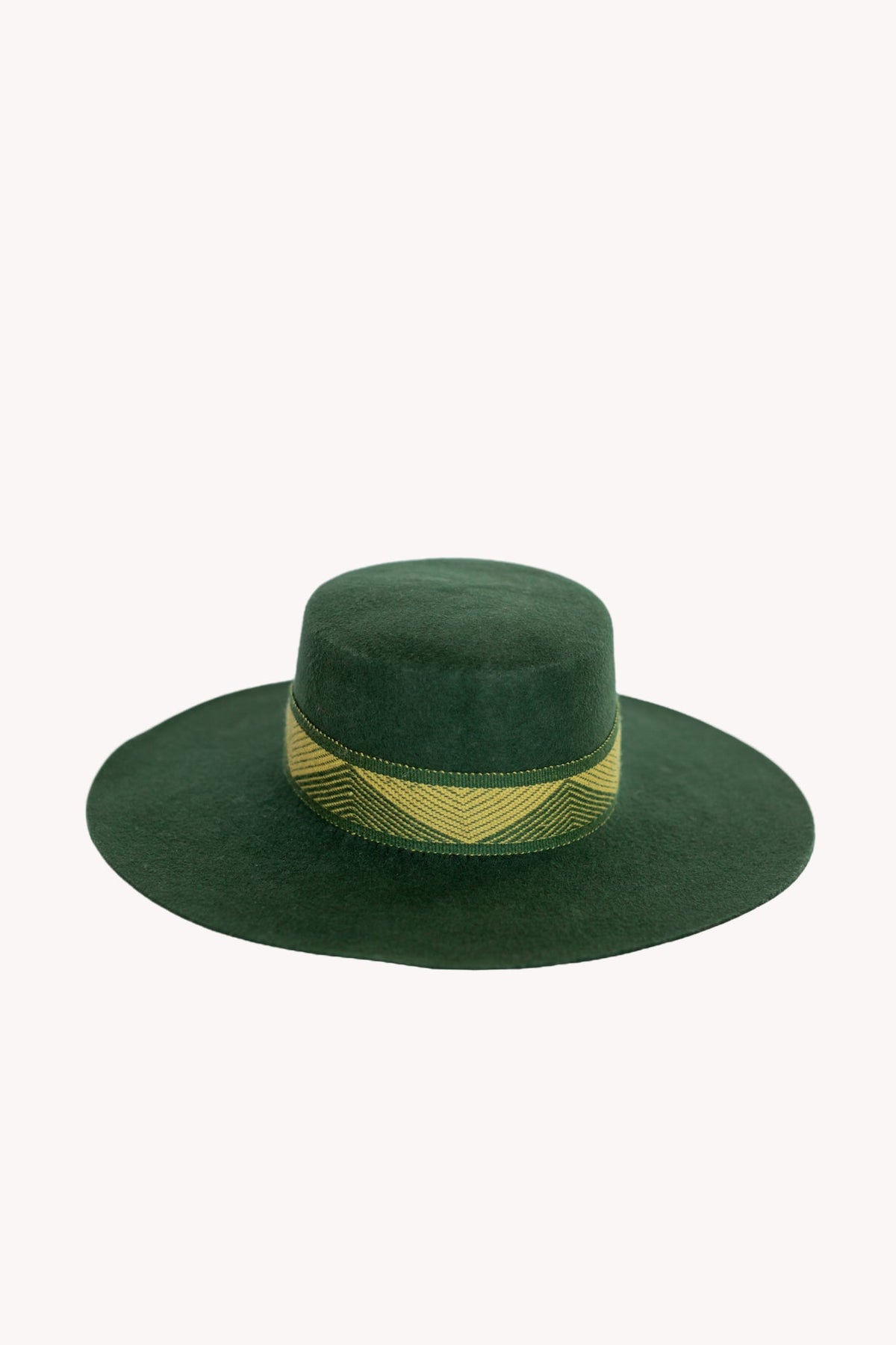 Hunter Green Spanish Felt Hat by Andeana Hats, view 2