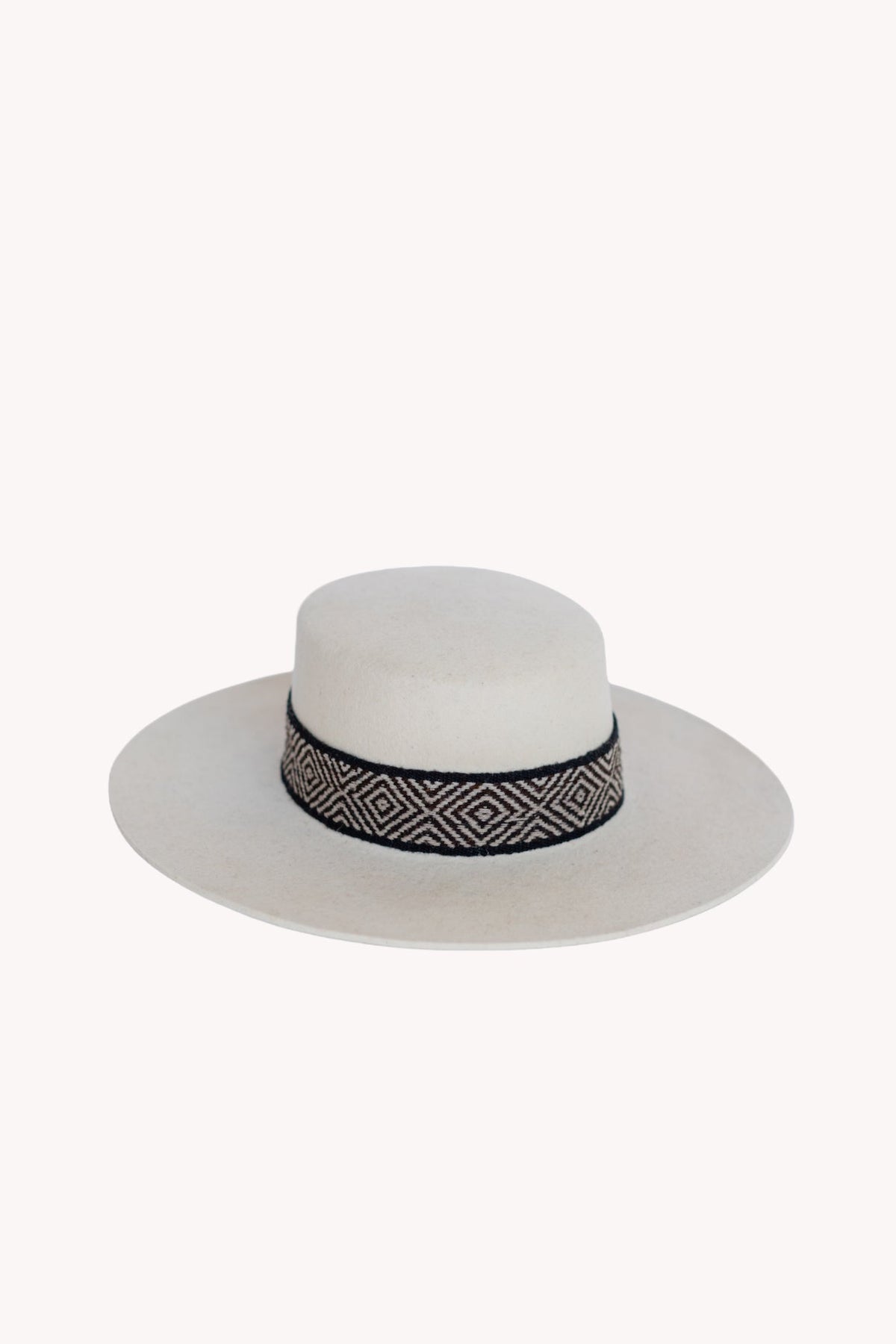 Speckled White Spanish Felt Hat by Andeana Hats, view 5
