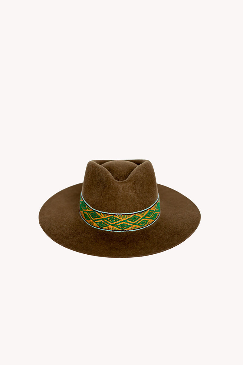Chestnut Alpaca Western Hat by Andeana Hats