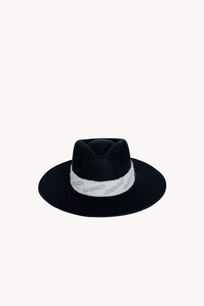Black Alpaca Felt Western Hat by Andeana Hats, view 3