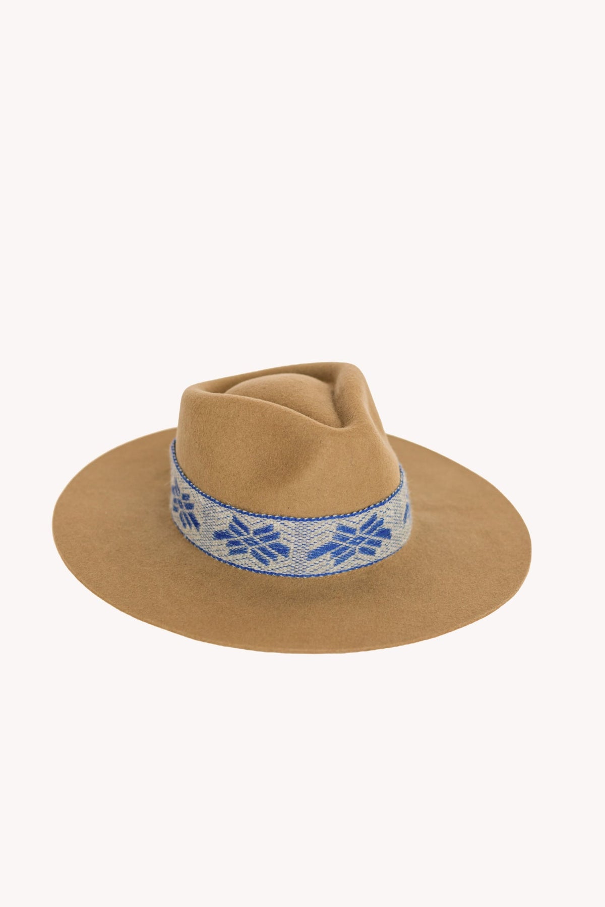 Beige Alpaca Felt Western Hat by Andeana Hats