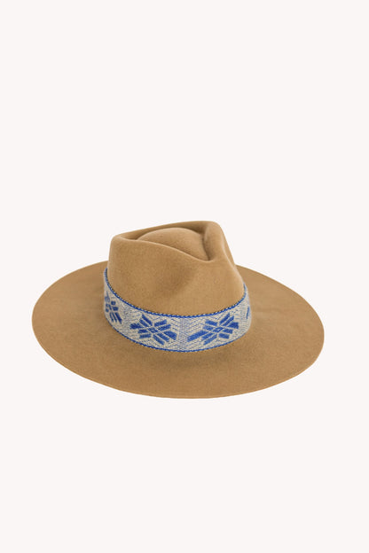 Beige Alpaca Felt Western Hat by Andeana Hats