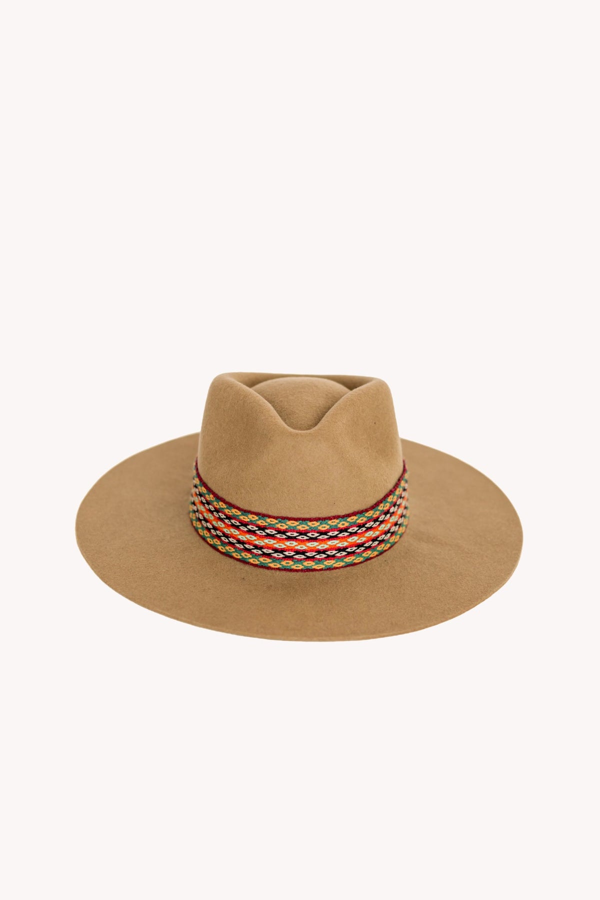 Beige Alpaca Felt Western Hat by Andeana Hats, view 2