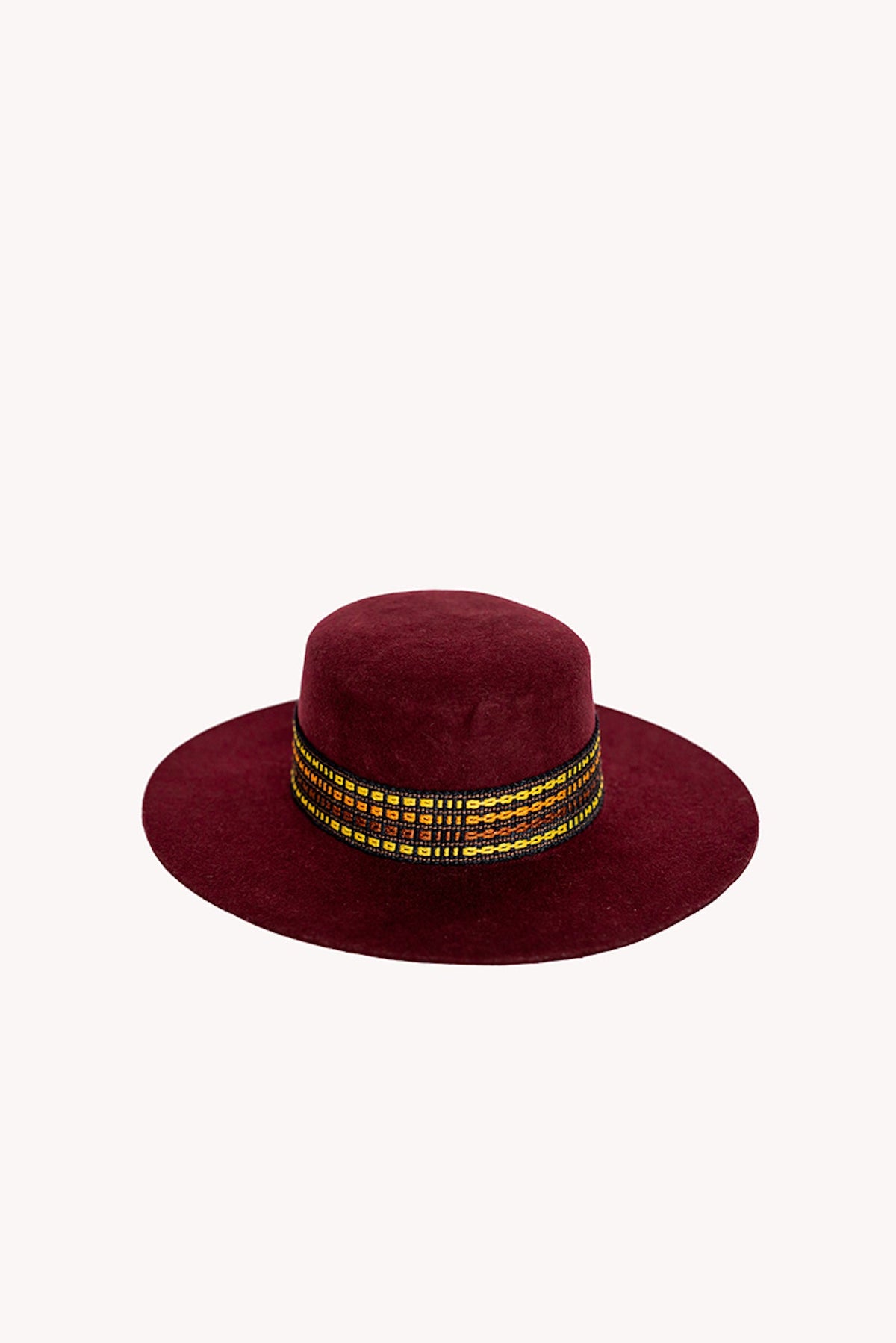 Maroon Spanish Felt Hat by Andeana Hats, view 2