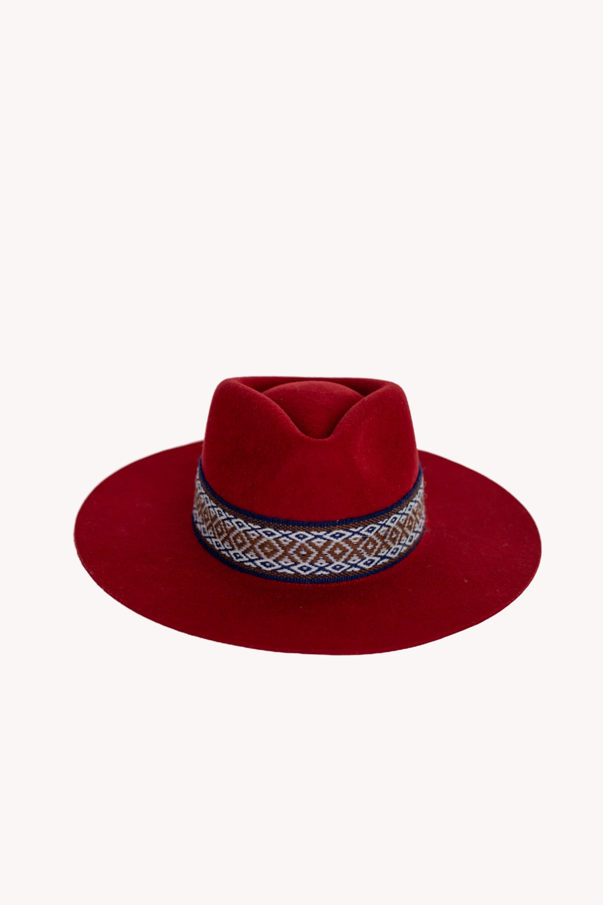 Red Felt Western Hat by Andeana Hats, view 4