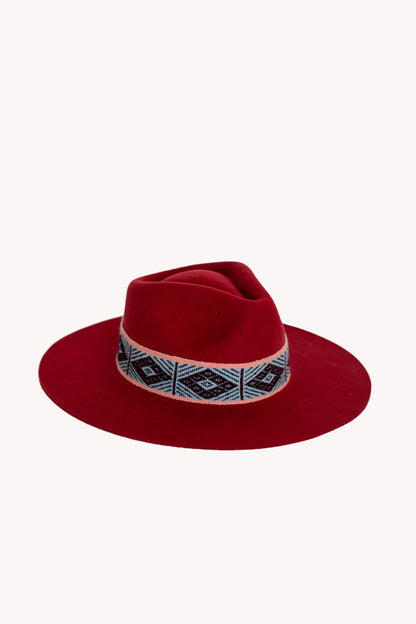 Red Felt Western Hat by Andeana Hats, view 5