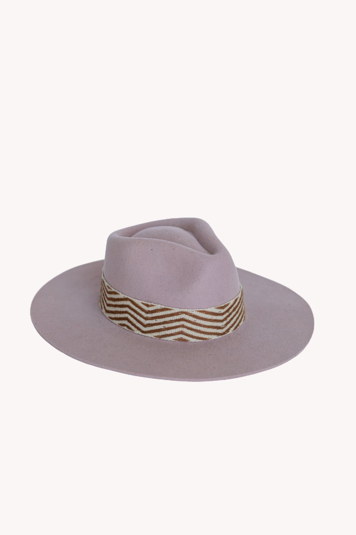 Dusty Rose Felt Western Hat by Andeana Hats