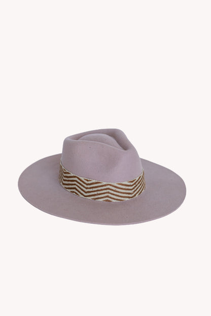 Dusty Rose Felt Western Hat by Andeana Hats
