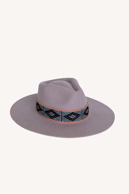 Dusty Rose Felt Western Hat by Andeana Hats, view 2