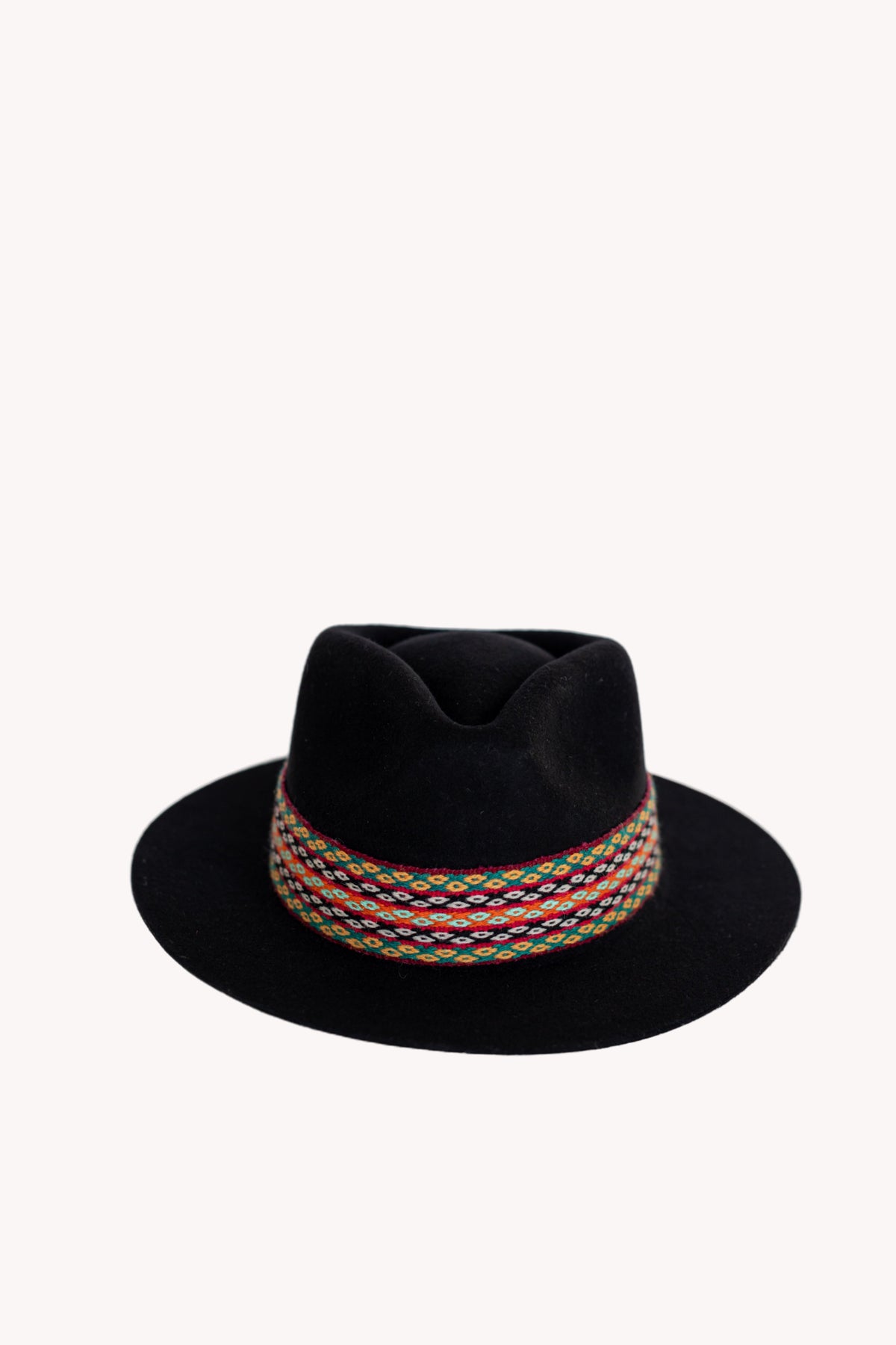 Black Alpaca Felt Fedora by Andeana Hats, view 2