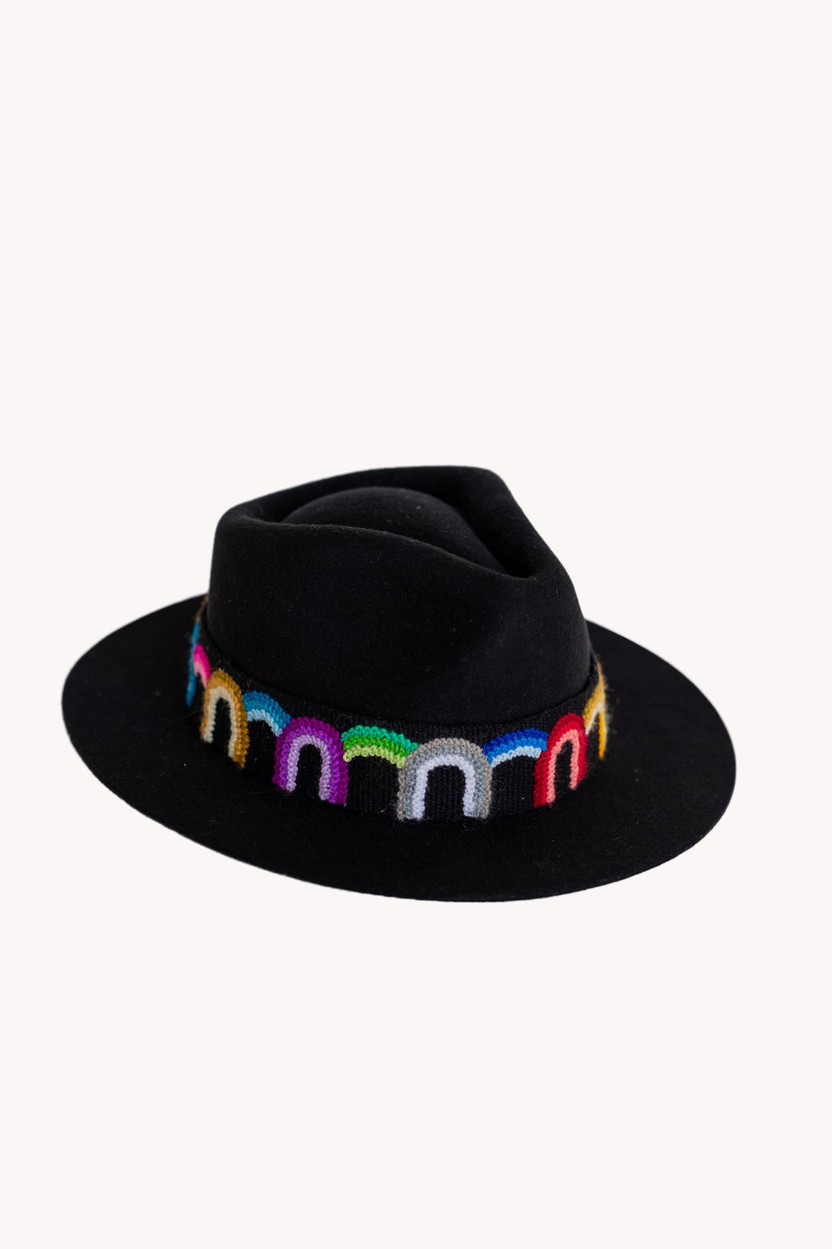 Black Alpaca Felt Fedora by Andeana Hats, view 5