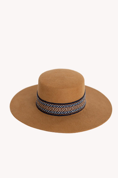 Camel Spanish Felt Hat by Andeana Hats