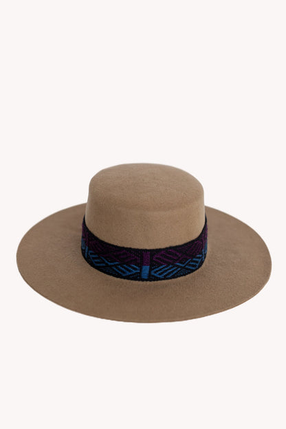 Beige Spanish Felt Hat by Andeana Hats, view 2