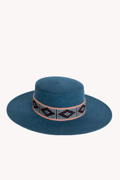 Denim Spanish Felt Hat by Andeana Hats