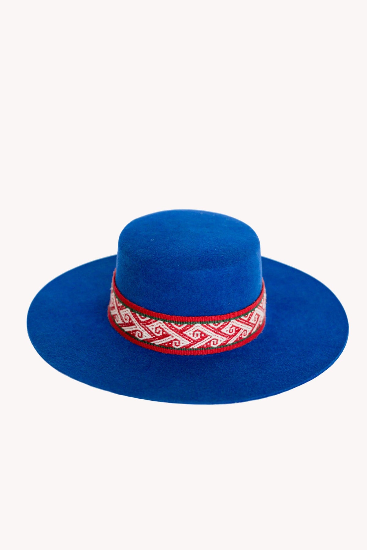 Electric Blue Spanish Felt Hat by Andeana Hats, view 2