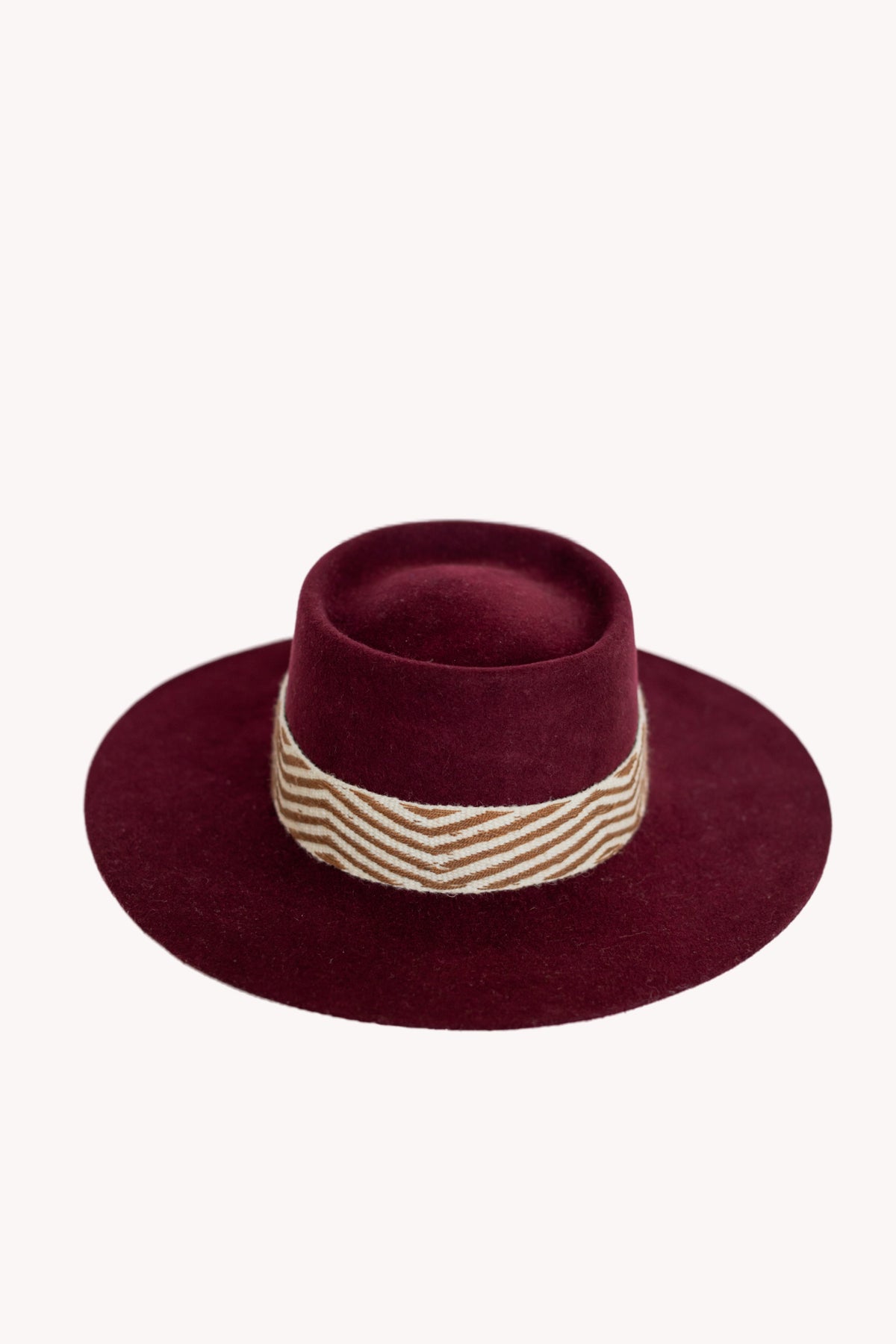 Maroon Alpaca Bucket Hat by Andeana Hats, view 2