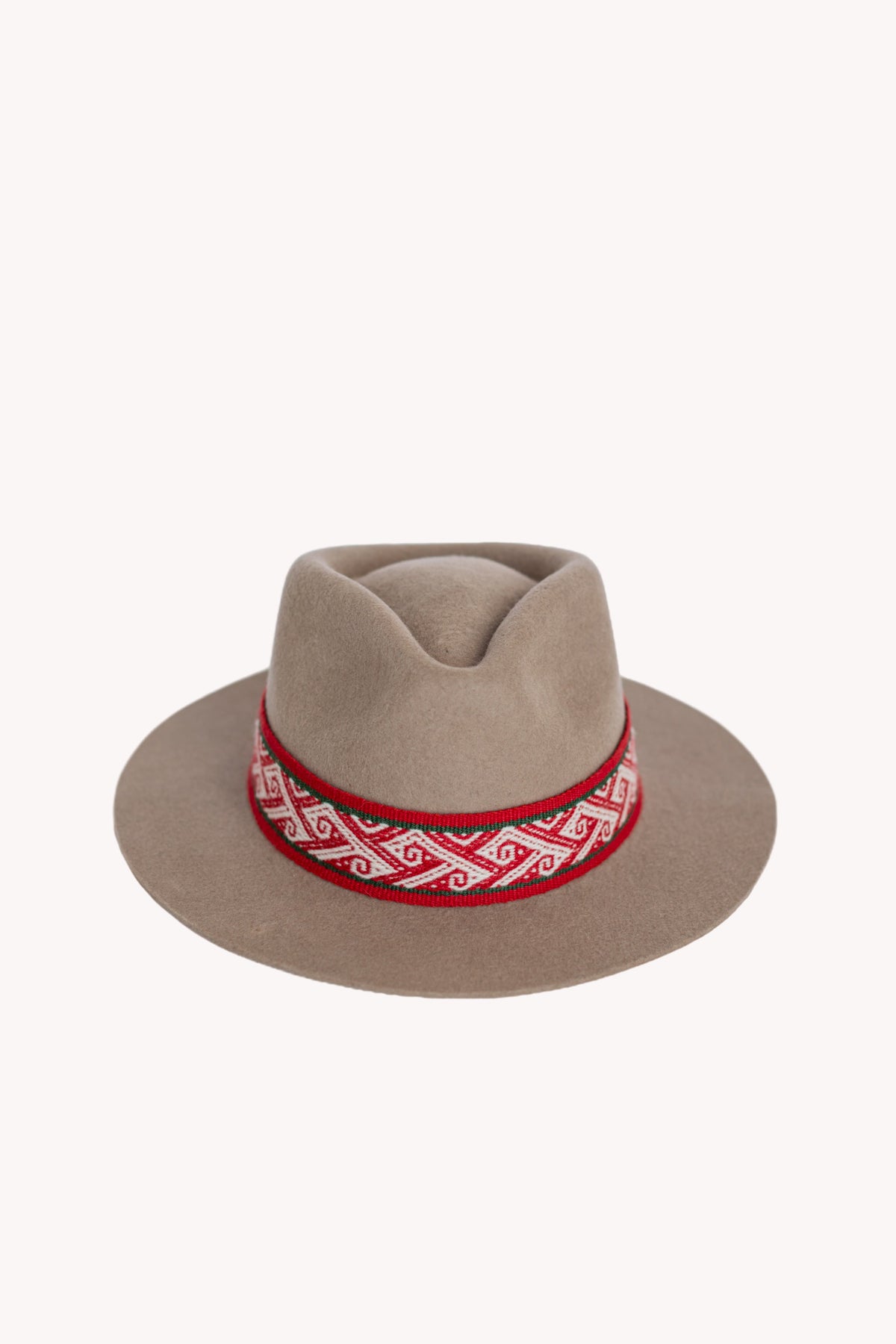 Beige Alpaca Felt Fedora by Andeana Hats, view 5