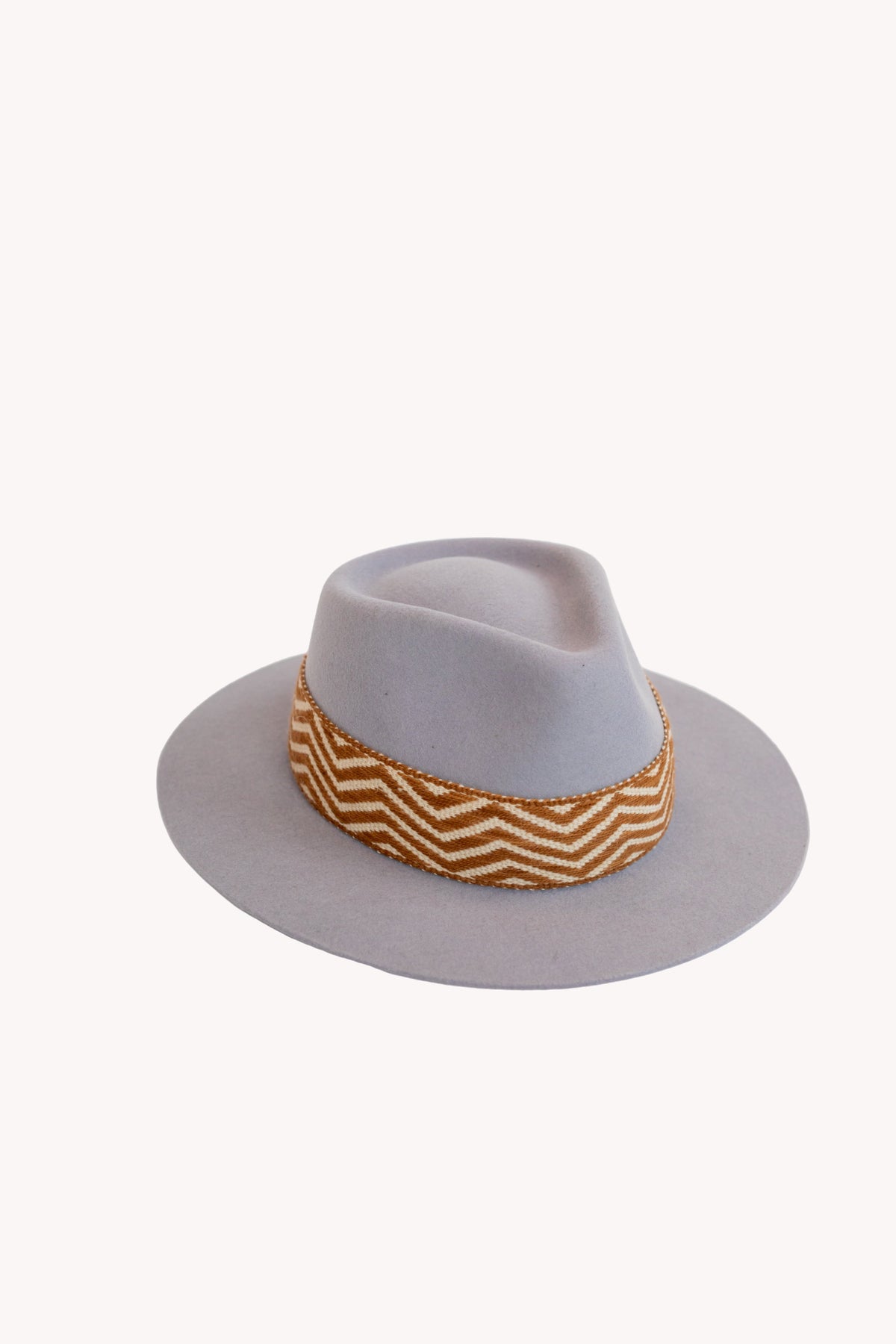 Hazy Lavender Alpaca Fedora by Andeana Hats, view 3