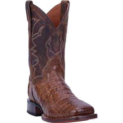 Caiman Square Toe Boot in Chocolate by HatCountry