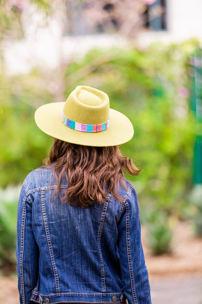 Meadow Green Felt Western Hat by Andeana Hats, view 4