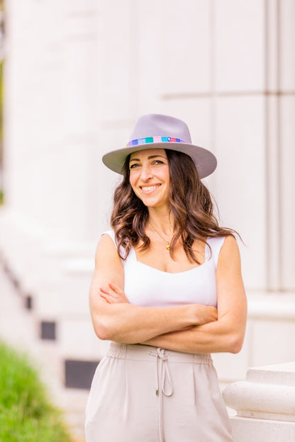 Hazy Lavender Alpaca Fedora by Andeana Hats, view 2