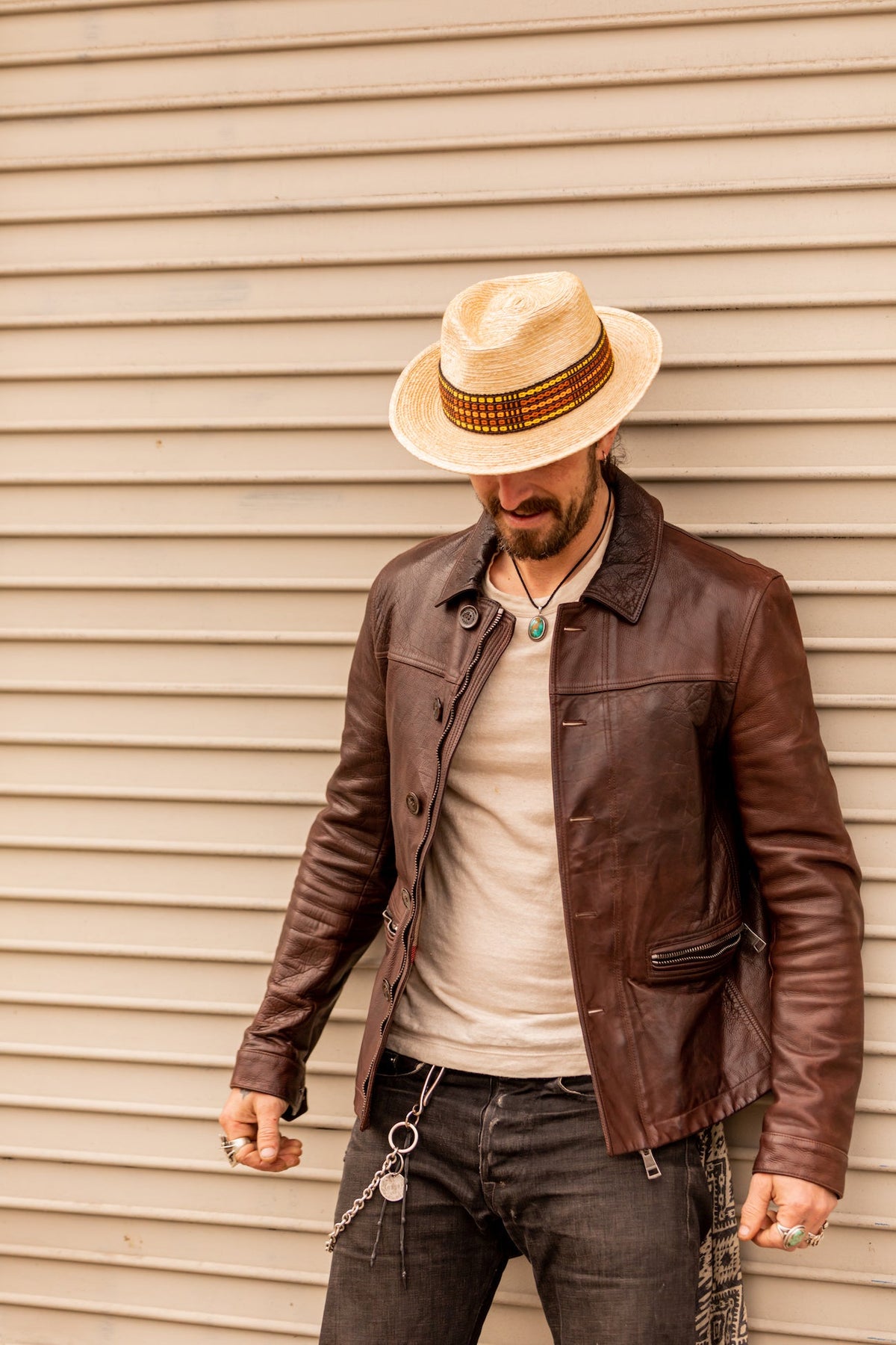 Palm Straw Fedora by Andeana Hats