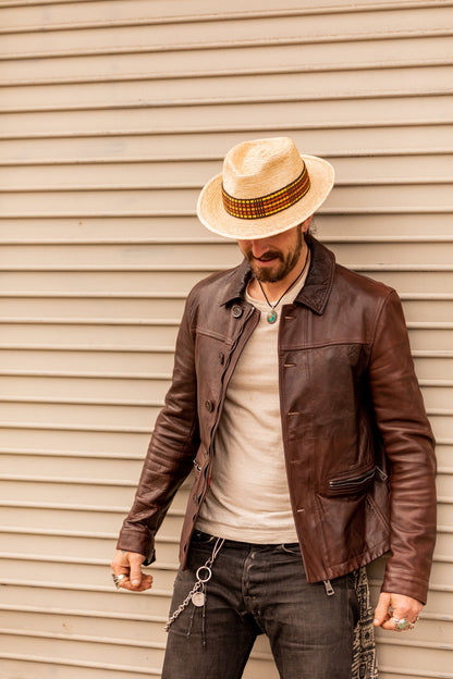 Palm Straw Fedora by Andeana Hats