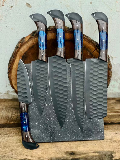 The Damascus D2 Wenge Chef Knife | Texan Knives