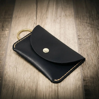 Richmond Keychain Wallet in Black by Bull Sheath Leather, view 2