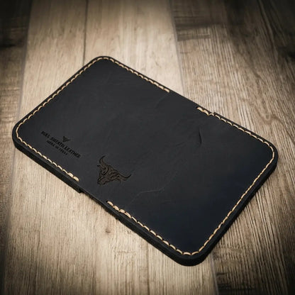 Georgetown Slim Wallet in Black by Bull Sheath Leather, view 4