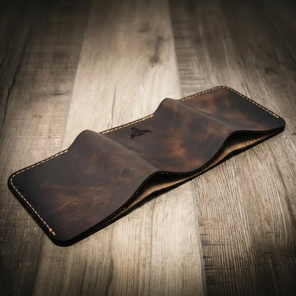 Trinity River Trifold Wallet by Bull Sheath Leather, view 4