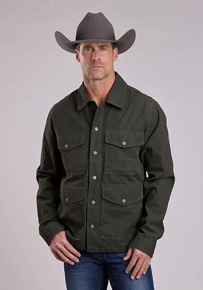 The Stetson Waxed Canvas Jacket, Green | HatCountry