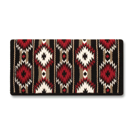 2x2 Saddle Blanket, Red, Tan and Cream