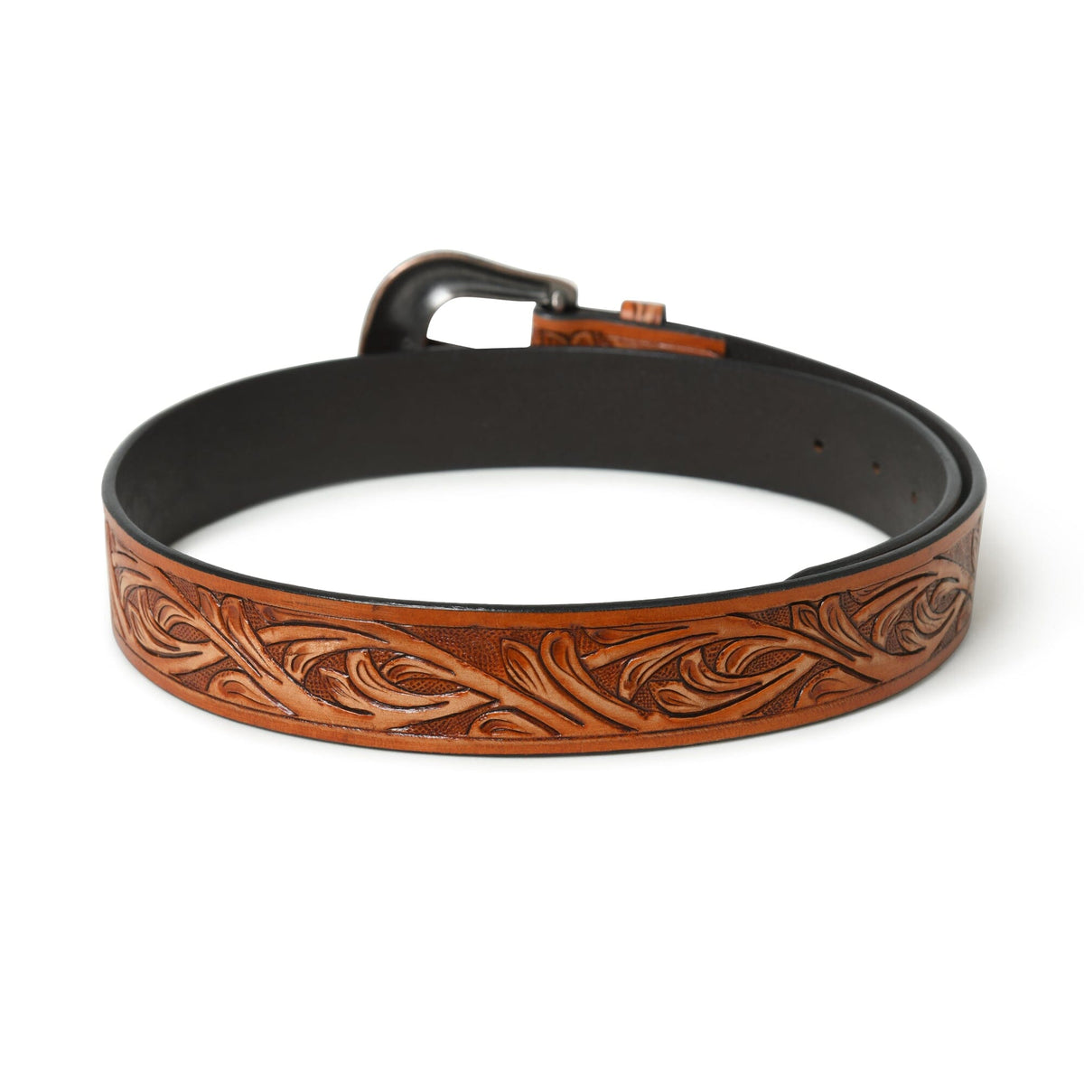 Hand-Carved Western Belt by Classy Leather Bags