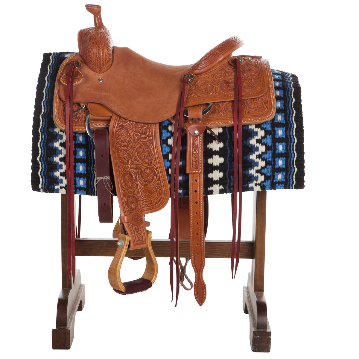Domino Saddle Blanket, Charcoal, Black and Ash, view 5