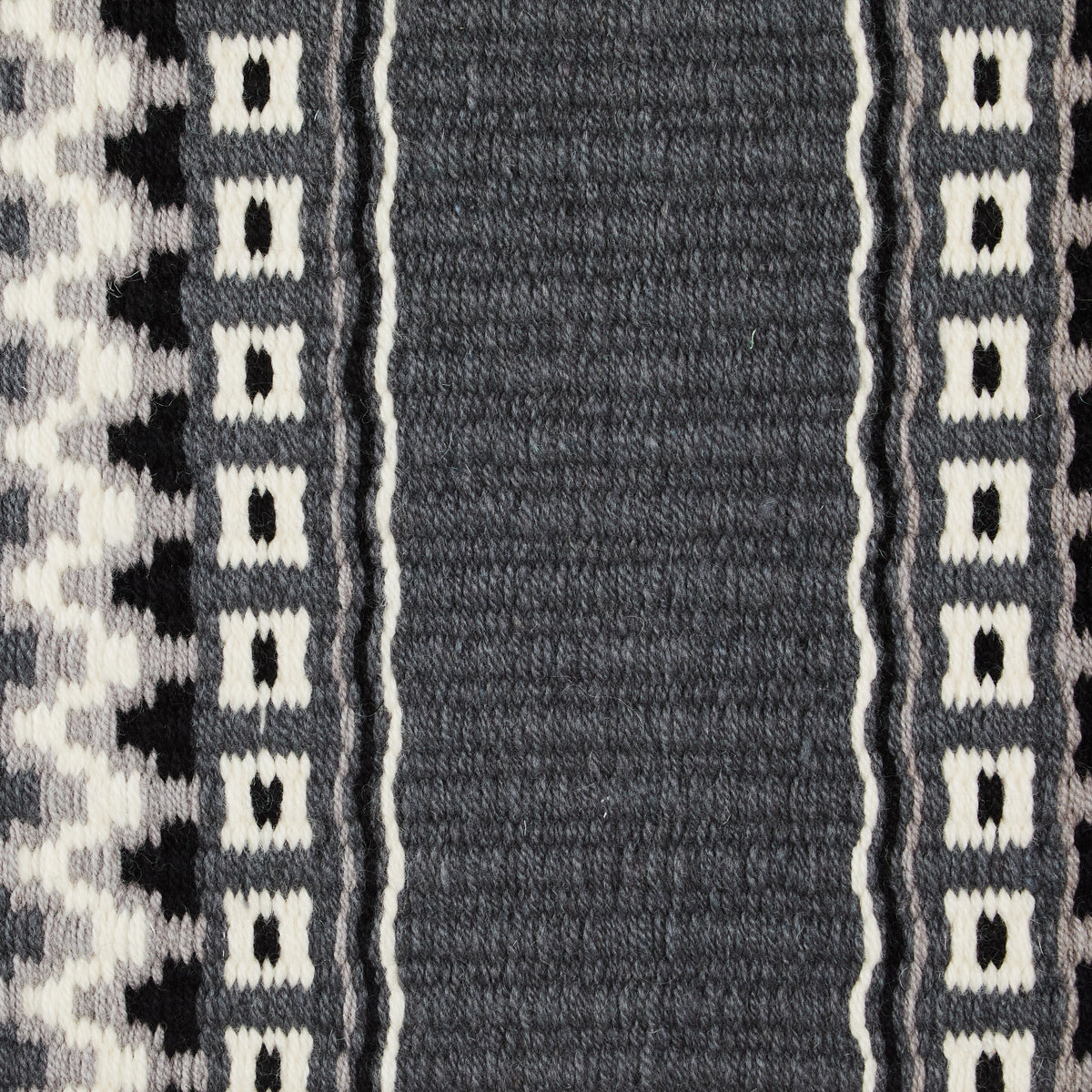 Domino Saddle Blanket, Charcoal, Black and Ash, view 4